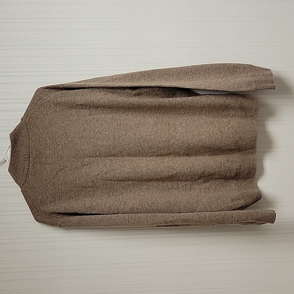 Jos. A. Bank Tan Crewneck Sweater,  Mens Large Lambs Wool/nylon. New With Tags - Picture 3 of 4